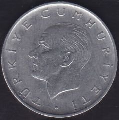 1968 Yılı 1 Lira Ters