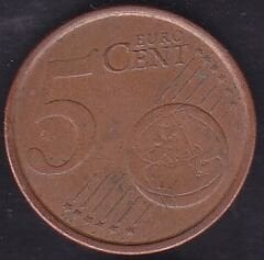 Avrupa Birliği 5 Euro Cent 2005 İspanya