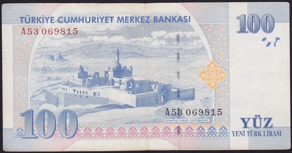 8.Emisyon 100 YTL A53 069815 Çok Temiz+