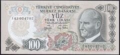 6.Emisyon 2.Tertip 100 Lira I43 074702 Çil