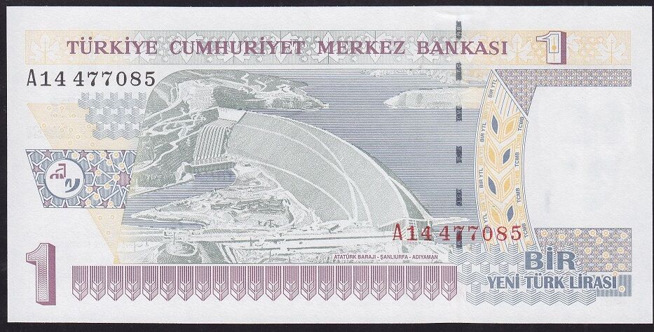 8.Emisyon 1 YTL A14 477085 Çil