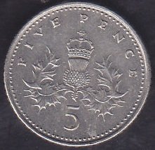 İngiltere 5 Pence 2005