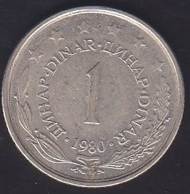 YUGOSLAVYA 1 DİNAR 1980