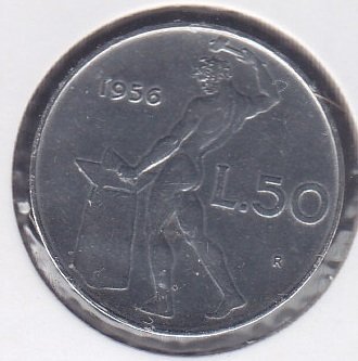 İtalya 50 Lire 1956