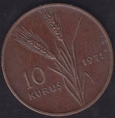 1971 Yılı 10 Kuruş