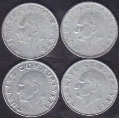 1985-1986-1987-1988 Yılı 25 Lira Lotu Çok Temiz