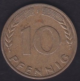 ALMANYA 10 FENİK 1966