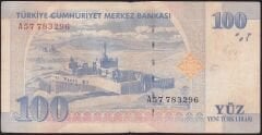 8.Emisyon 100 YTL A57 783296 Çok Temiz