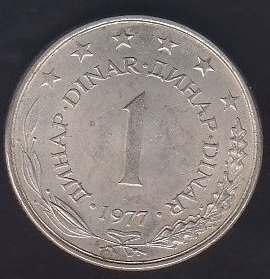 YUGOSLAVYA 1 DİNAR 1977