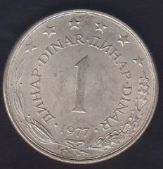 YUGOSLAVYA 1 DİNAR 1977