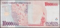 7.Emisyon 10 000 000 Lira D59 160511 Çok Temiz