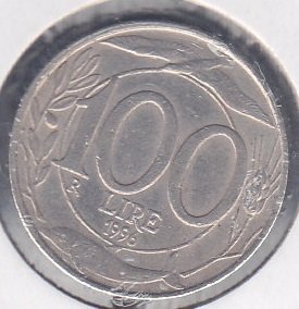İtalya 100 Lire 1996