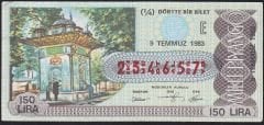 1983 9 Temmuz Çeyrek Bilet - E Serisi