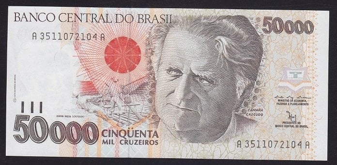 BREZİLYA 50000 CRUZEİROS 1992 ÇİL