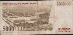 7.Emisyon 5 000 000 Lira K19 054695 Temiz