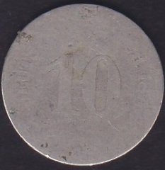 ALMANYA 10 FENİK 1876 (NET OKUNMUYOR)