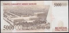 7.Emisyon 5 000 000 Lira F18 562254 Çok Çok Temiz