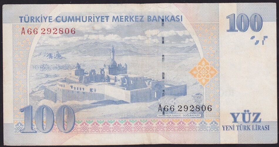 8.Emisyon 100 YTL A66 292806 Çok Temiz