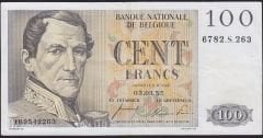 Belçika 100 Frank 1955 Çok Temiz+