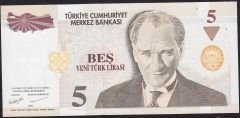 8.Emisyon 5 YTL B47 503111 Çil