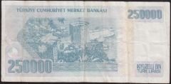 7.Emisyon 3.Tertip 250000 Lira H75 783744 Çok Temiz
