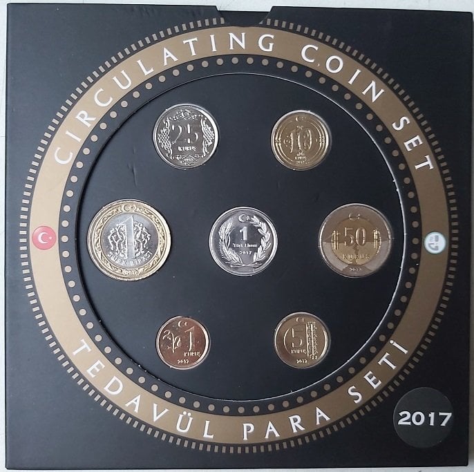 2017 Yılı Darphane Tedavül Para Seti Çil