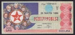 1985 29 MAYIS YARIM BİLET Y SERİSİ