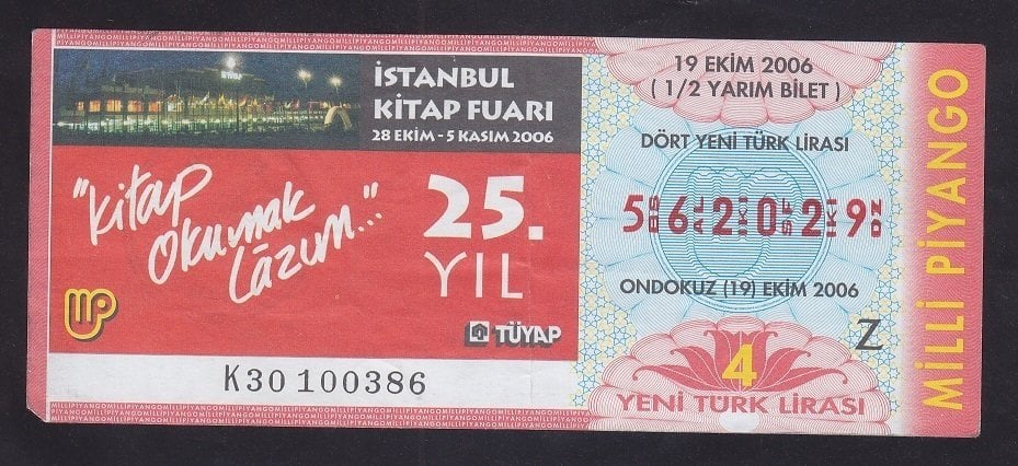 2006 19 EKİM YARIM BİLET