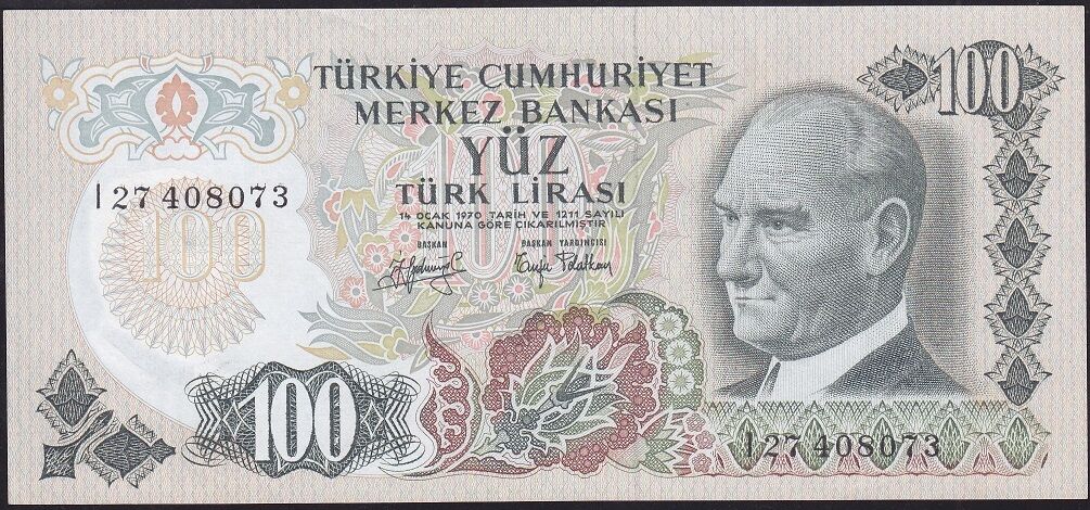 6.Emisyon 2.Tertip 100 Lira I27 408073 Çilaltı