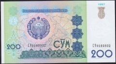 Özbekistan 200 CYM 1997 Çilaltı Çil
