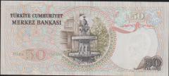 6.Emisyon 1.Tertip 50 Lira G80 296272 Çilaltı