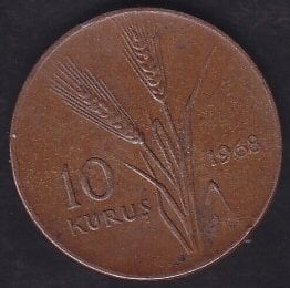 1968 Yılı 10 Kuruş