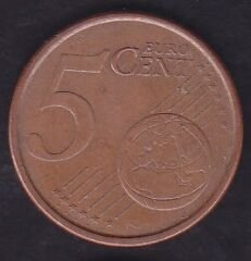 Avrupa Birliği 5 Euro Cent 2005 İspanya