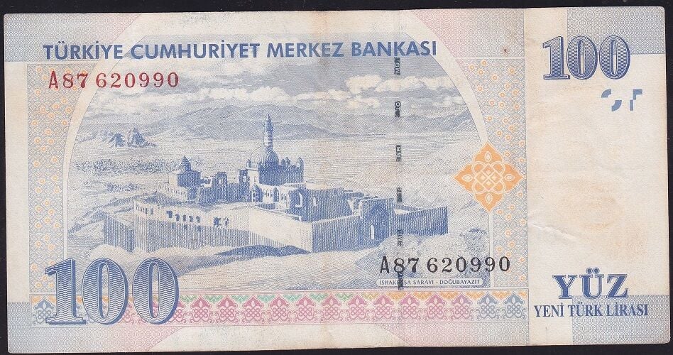 8.Emisyon 100 YTL A87 620990 Çok Temiz