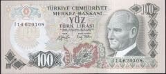6.Emisyon 2.Tertip 100 Lira I14 620108 Çilaltı Çil