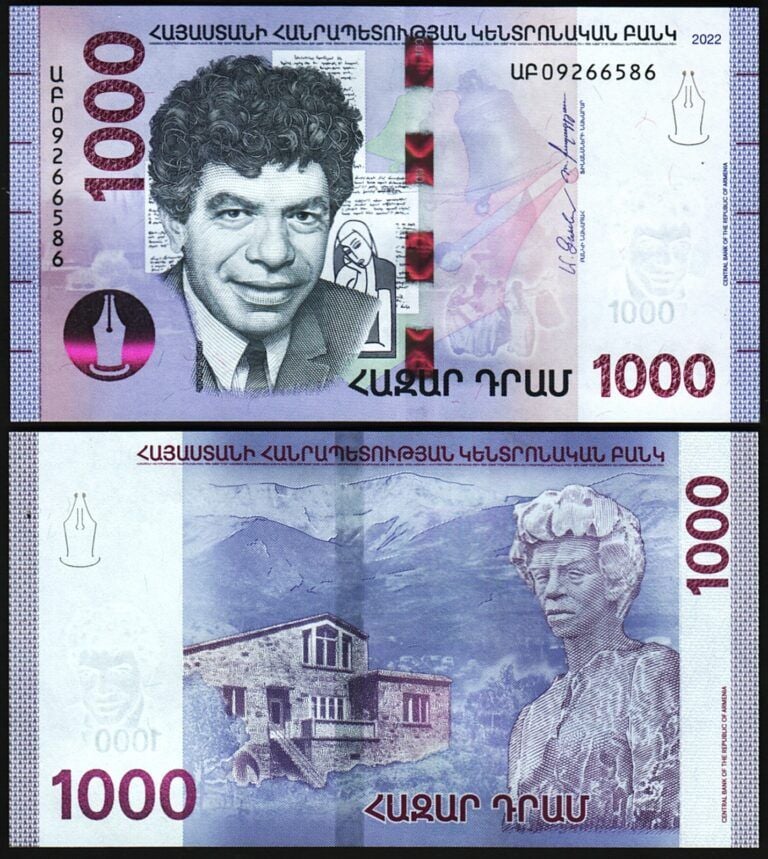 Ermenistan 1000 Dram 2022 Çil Pick 61