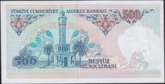 7.Emisyon 1.Tertip 500 Lira B11 628415 Çil