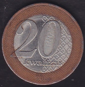 Angola 20 Kwanzas 2014