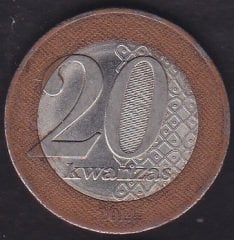 Angola 20 Kwanzas 2014