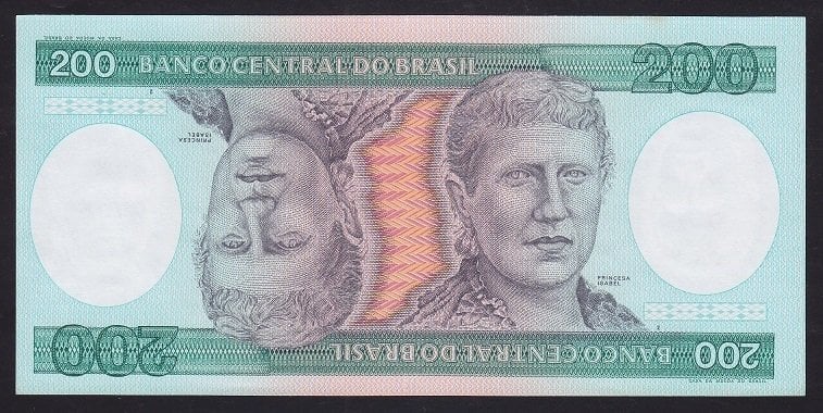 Brezilya 200 Cruzeiros 1981 Çil Pick 199b