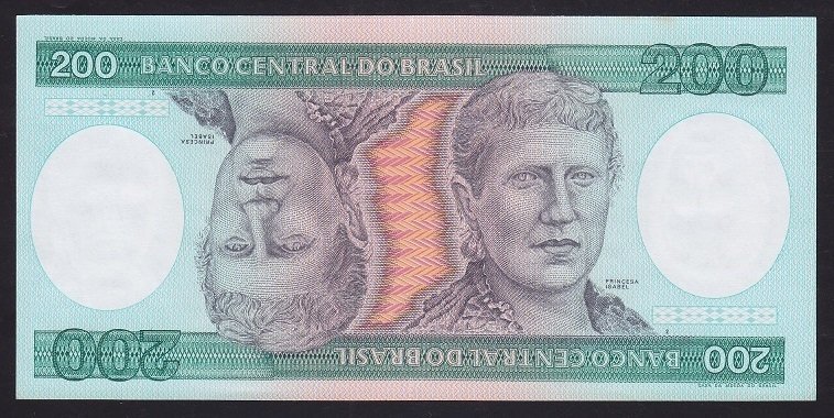 Brezilya 200 Cruzeiros 1981 Çil Pick 199b