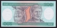 Brezilya 200 Cruzeiros 1981 Çil Pick 199b