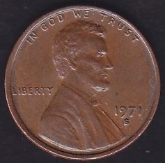 Amerika 1 Cent 1971 S