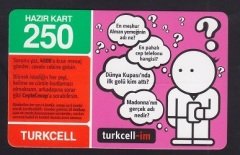 TURKCELL HAZIR KART 250 KONTÖR - TURKCELL-İM- SKT 2009