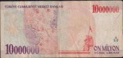 7.Emisyon 10 000 000 Lira B46 725094 Temiz+