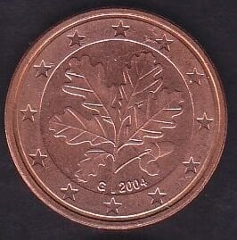 Avrupa Birliği 5 Euro Cent 2004 G Almanya