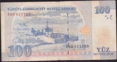 8.Emisyon 100 YTL A89 821785 Çok Temiz