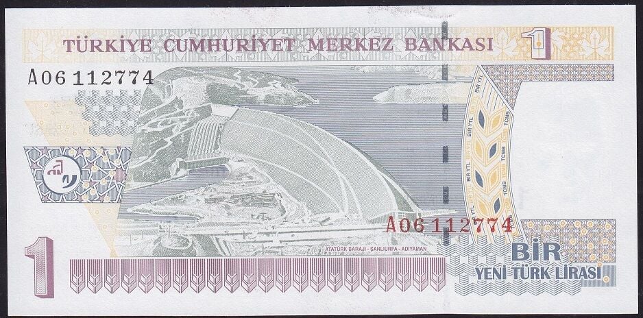 8.Emisyon 1 YTL A06 112774 Çil