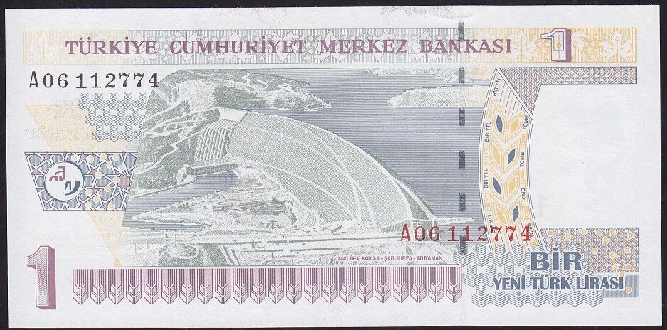 8.Emisyon 1 YTL A06 112774 Çil