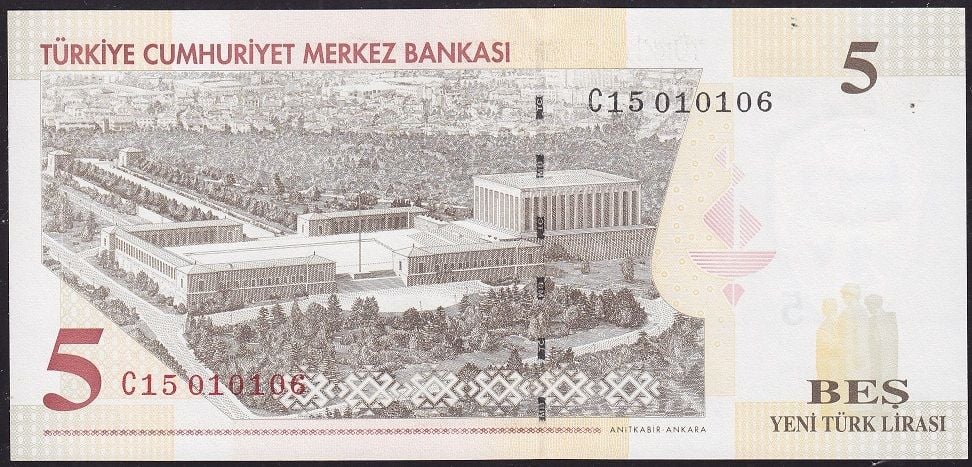 8.Emisyon 5 YTL C15 010106 Çil